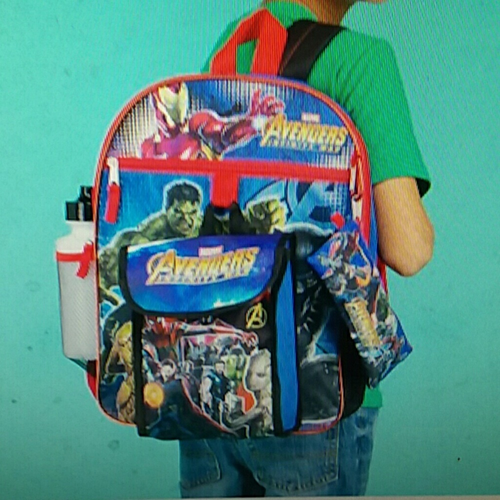 Avengers 5 piece backpack set